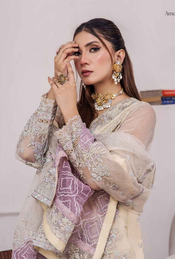Gulshan By ZA Clothes Stitched Embroidered Organza Collection (GPKS 01-L) - alternate view