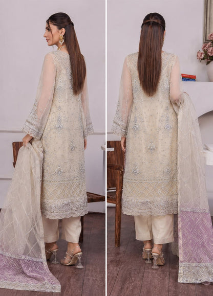 Gulshan By ZA Clothes Stitched Embroidered Organza Collection (GPKS 01-L)