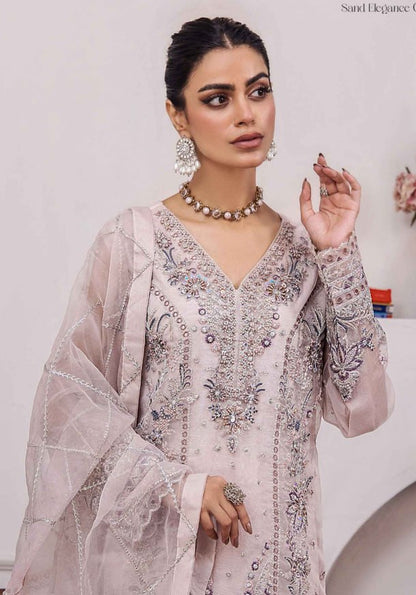 Gulshan By ZA Clothes Stitched Embroidered Organza Collection (GPKS 02-M)