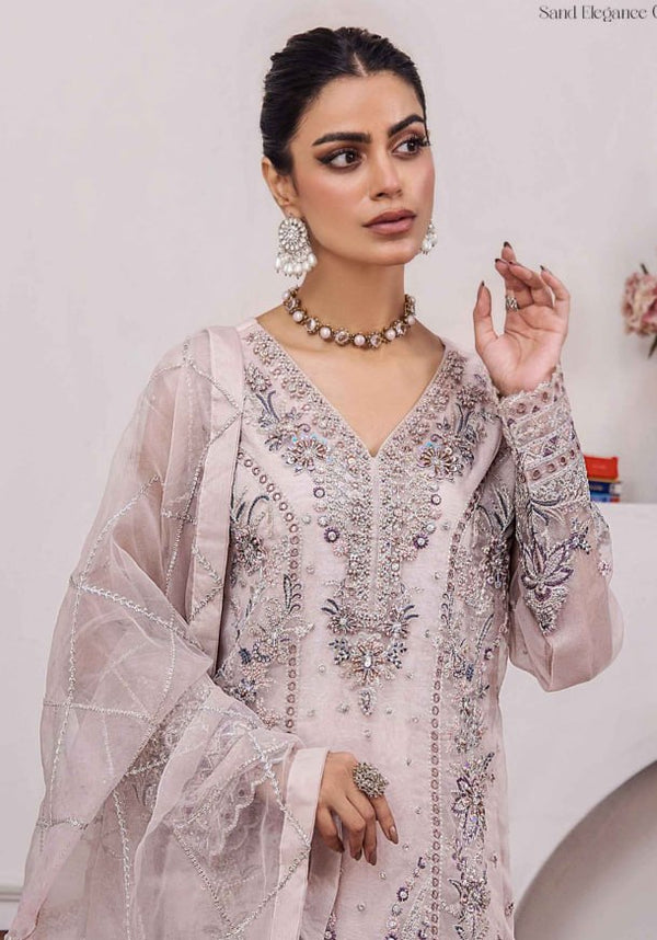 Gulshan By ZA Clothes Stitched Embroidered Organza Collection (GPKS 02-M) - alternate view
