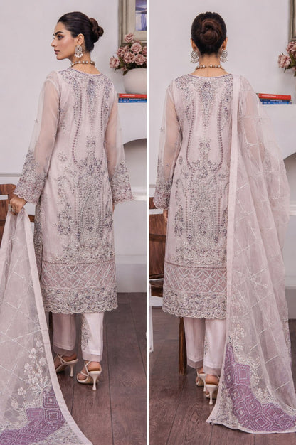 Gulshan By ZA Clothes Stitched Embroidered Organza Collection (GPKS 02-M)