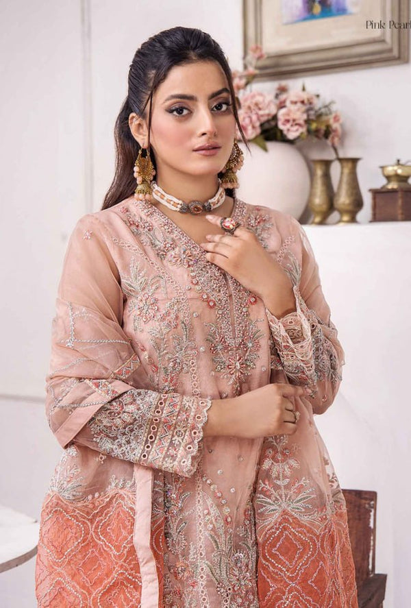 Gulshan By ZA Clothes Stitched Embroidered Organza Collection (GPKS 03-L) - alternate view