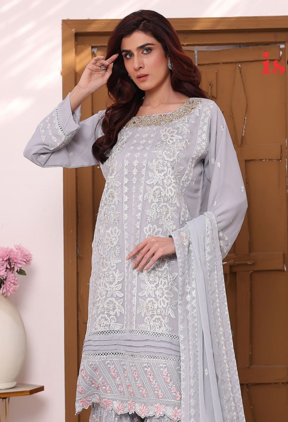 Meenakari By Agha Noor Stitched Embroidered Chiffon Collection (GPKS 06-L) - alternate view