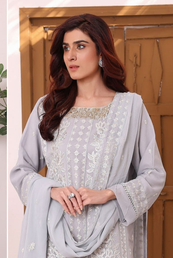 Meenakari By Agha Noor Stitched Embroidered Chiffon Collection (GPKS 06-L)