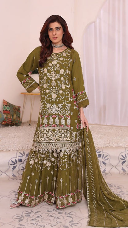 Meenakari By Agha Noor Stitched Embroidered Chiffon Collection (GPKS 07-M)