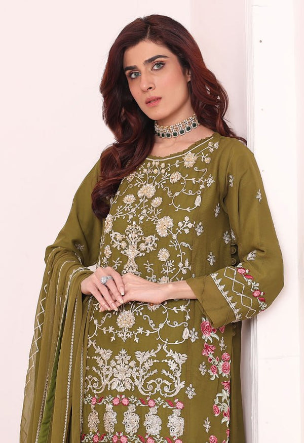 Meenakari By Agha Noor Stitched Embroidered Chiffon Collection (GPKS 07-M) - alternate view