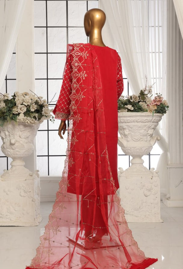 Bin Saeed Luxury Stitched Embroidered Organza Collection (GPKS 01-M) - alternate view