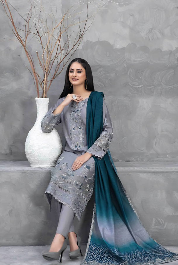 Hyza By Tawakkal Vol-01 Stitched Printed Embroidered Lawn Collection (GPKS D-2485-S)
