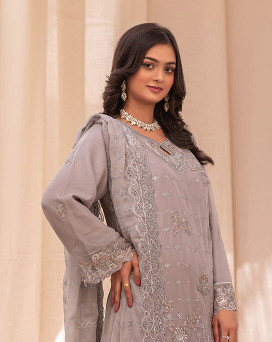 Mannat By Sufiya Kashif Chiffon Embroidered Collection (GPKS 02-S/M/L)