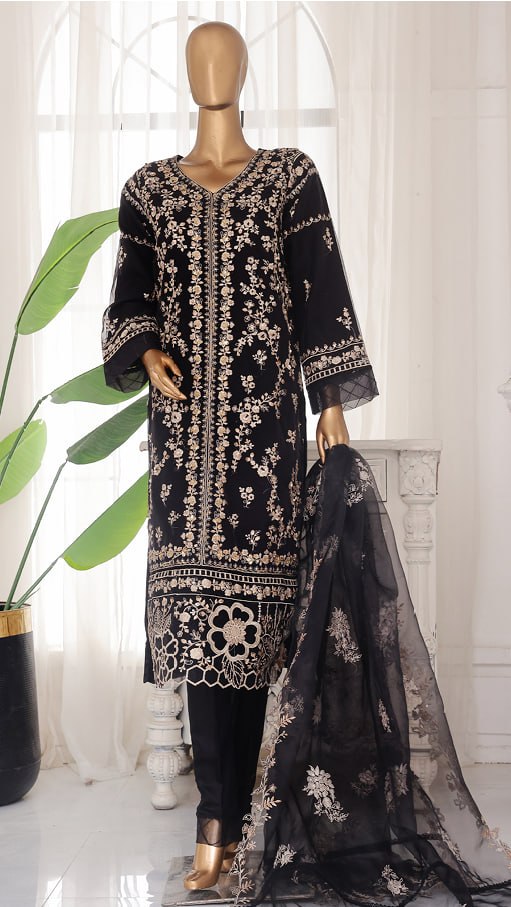 Bin Saeed Luxury Chikankari Embroidered Chiffon Collection (GPKS 03-M)