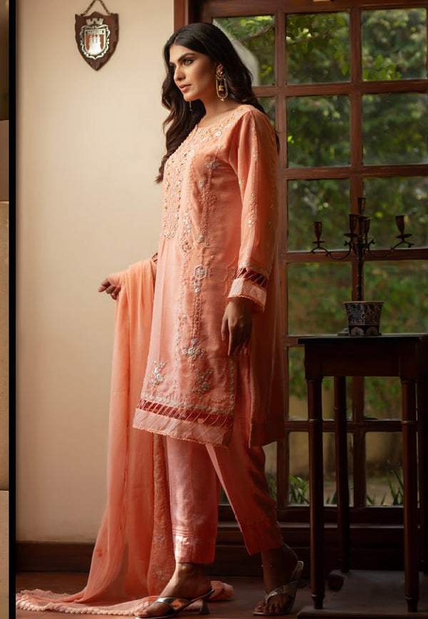 Noor Jahaan By Sufiya Kashif Festive Embroidered Chiffon Collection (GPKS 01-S/L) - alternate view