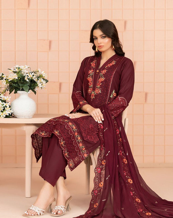 Sora By Tawakkal Embroidered Stitched Fancy Collection (GPK D-2046-S) - alternate view