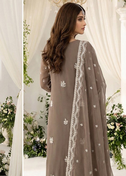 Noor Jahan By Noorma kaamal Luxury Embroidered Chiffon Collection (GPKS- A4-S/L/XL) - alternate view