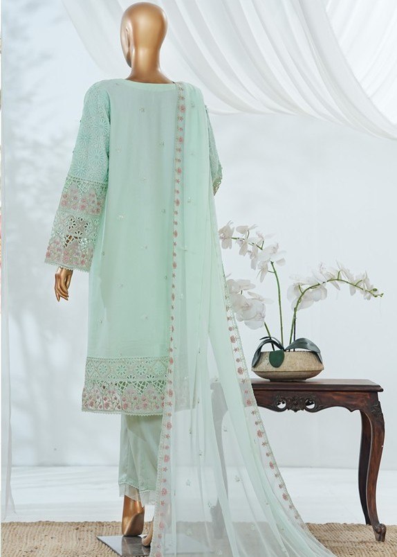 Bin Saeed Luxury Vol-1 Embroidered Chiffon Collection (GPKS- A1-S/M) - alternate view
