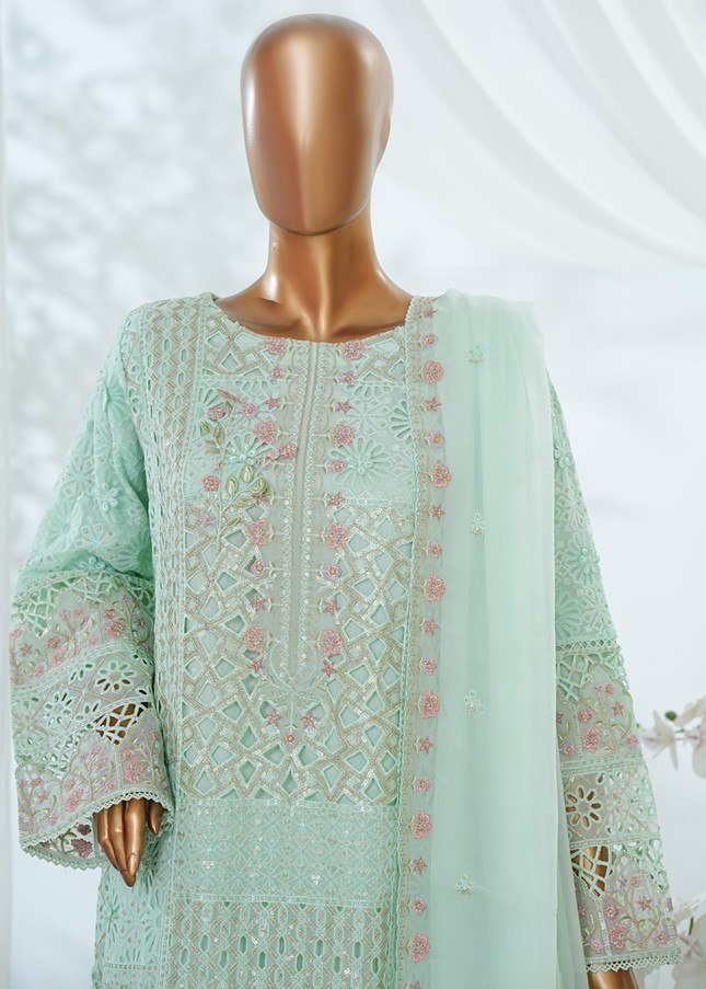 Bin Saeed Luxury Vol-1 Embroidered Chiffon Collection (GPKS- A1-S/M)