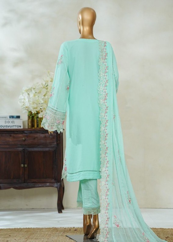 Bin Saeed Luxury Vol-4 Embroidered Chiffon Collection (GPKS- A1-S) - alternate view