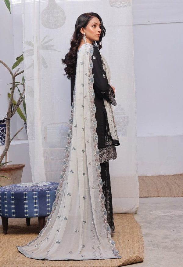 Reshma By Al Umer Premium Stitched Chiffon Gharara Collection (GPKS-03-M) - alternate view
